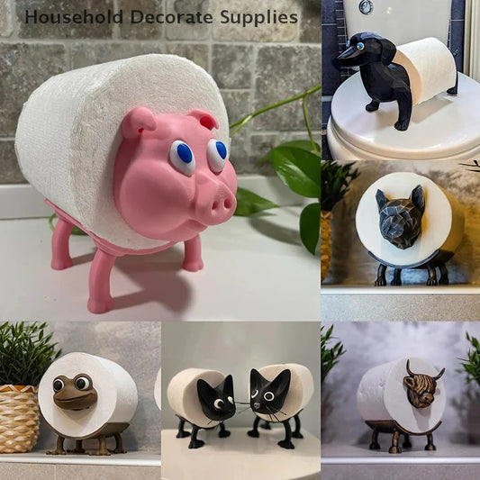 Pig Toilet Roll Holder